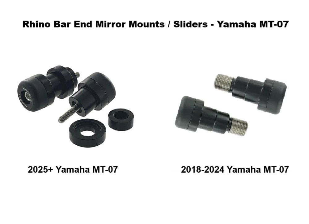 Bar End Mirror Kit w/ Sliders - Yamaha MT-07 2018 - 2025