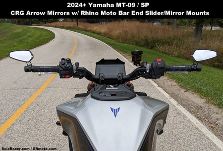 Bar End Mirror Kit w/ Sliders - Yamaha MT-09 2021 - 2026