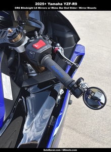 Bar End Mirror Kit w/ Sliders - Yamaha R9