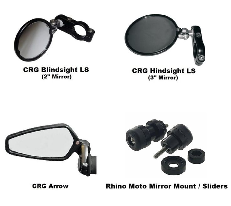 Bar End Mirror Kit w/ Sliders - Yamaha R9