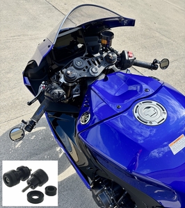 Bar End Mirror Kit w/ Sliders - Yamaha R9