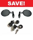 Bar End Mirror Kit w/ Sliders - Yamaha XSR900 XSR700