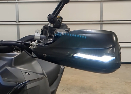 Barkbusters Handguard Kit w/ LED Running Lights - Honda Transalp XL750 (USED)
