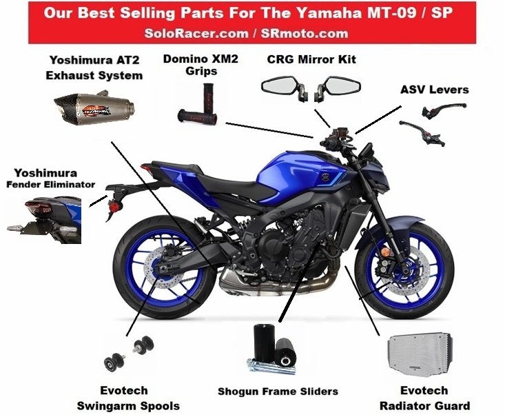 Best Selling Parts For The Yamaha MT-09 / SP