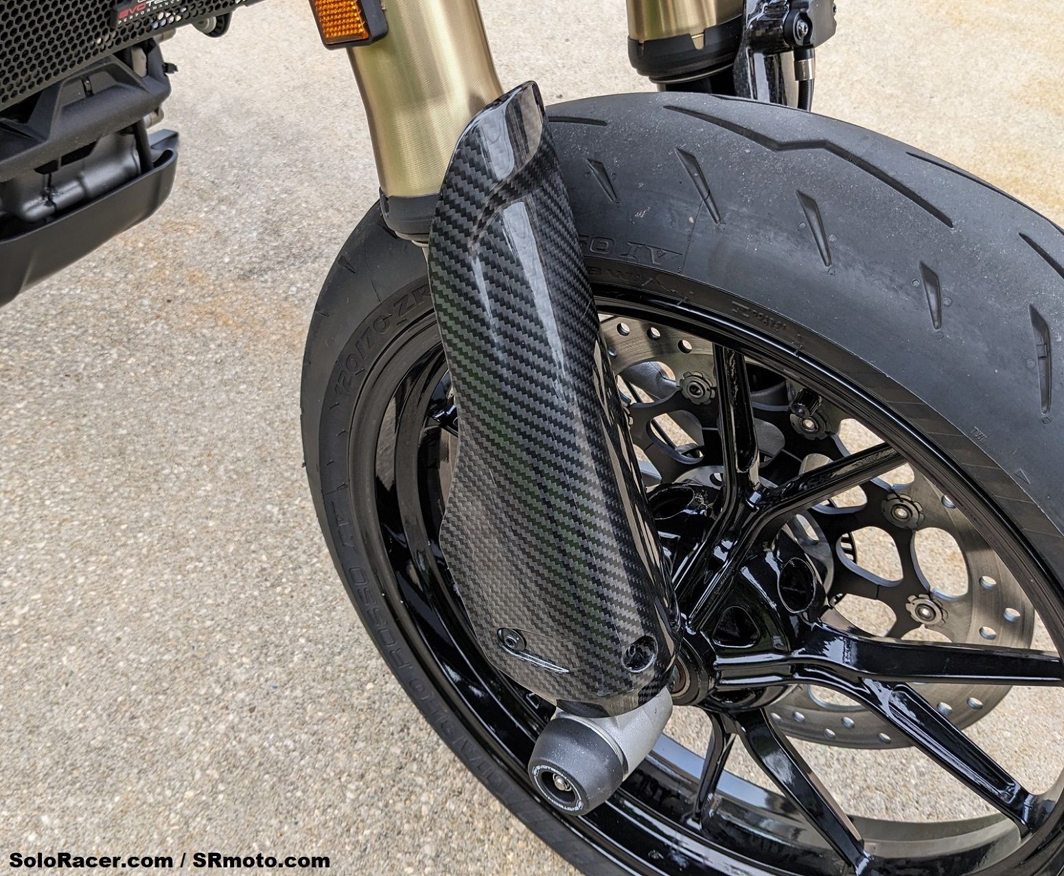 Carbon Fiber Kit - Tank Cover, Chain Guard, Fork Covers - Ducati