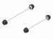 Evotech Axle Slider Kit - Honda CB750 Hornet