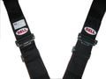 Closeup of shoulder belts