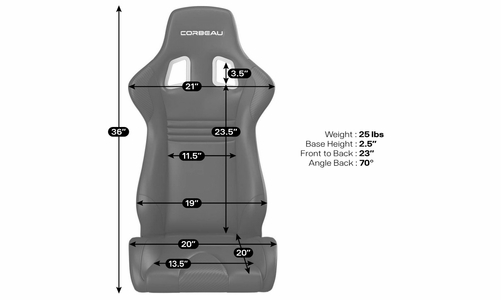 Corvette C6 Seat Package Deal - Corbeau Evolution X Seats