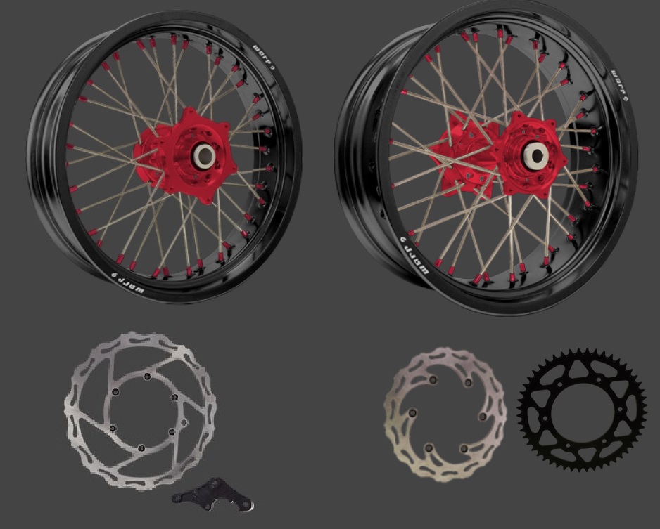 CRF300L CRF250L Warp 9 Supermoto Wheels
