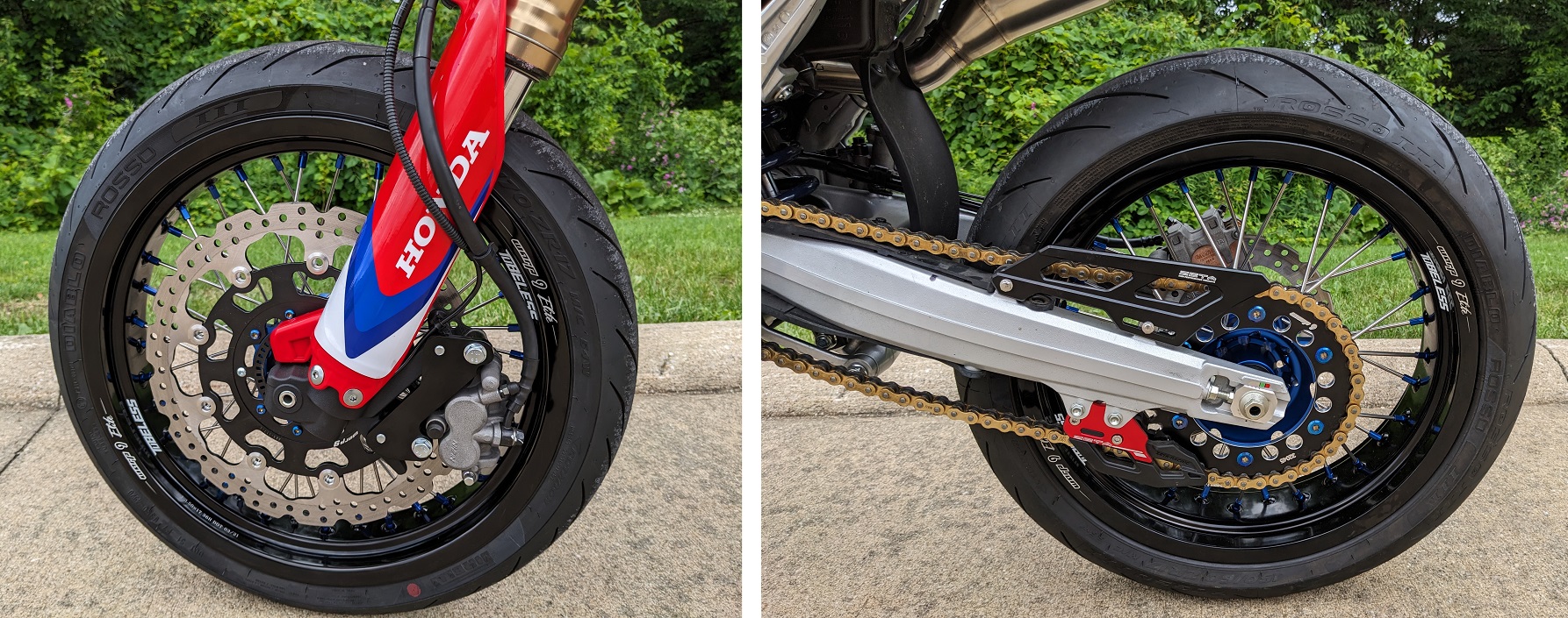 CRF300L CRF250L Warp 9 Supermoto Wheels