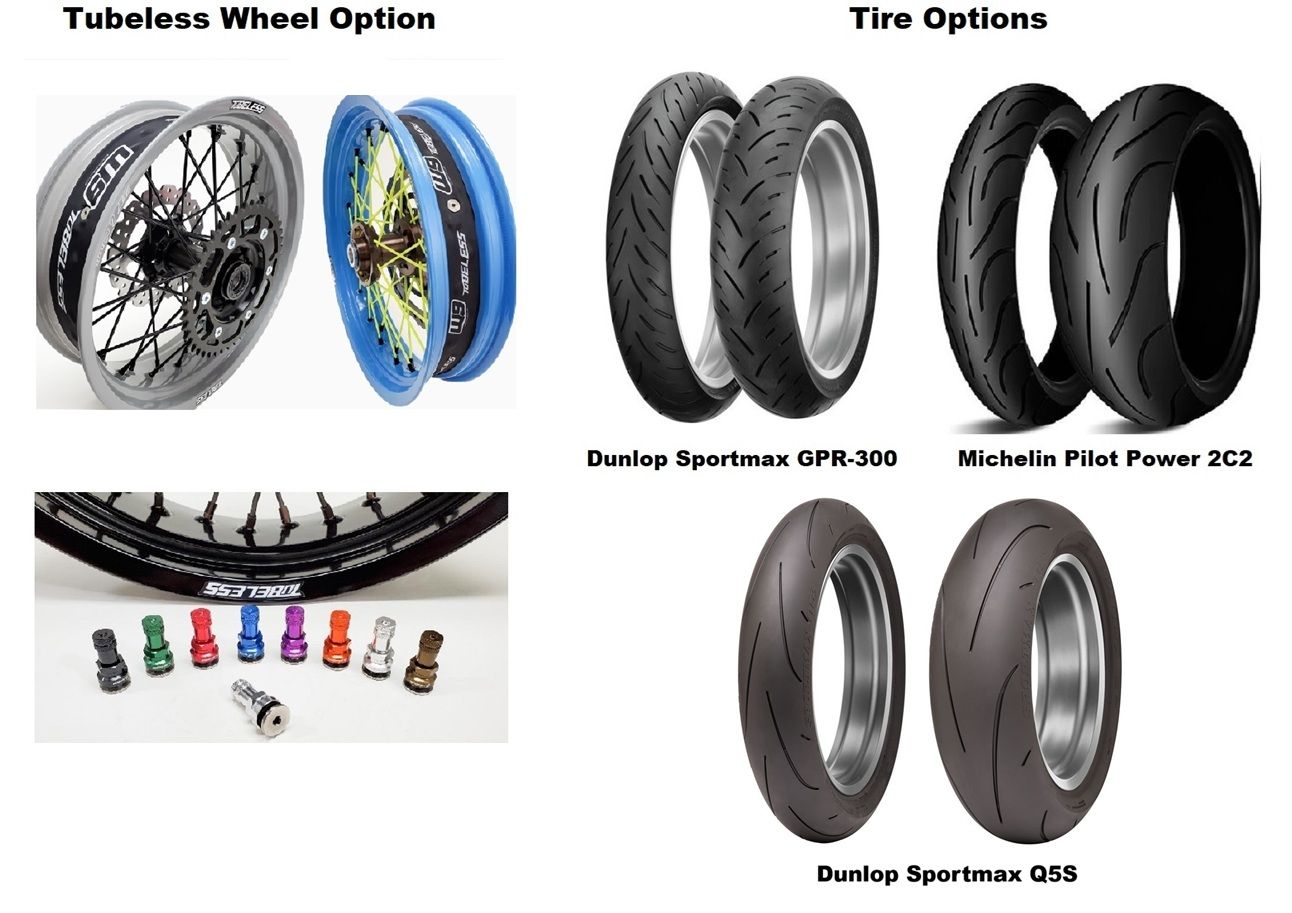 CRF300L Warp 9 Supermoto Forged Tubeless Wheels