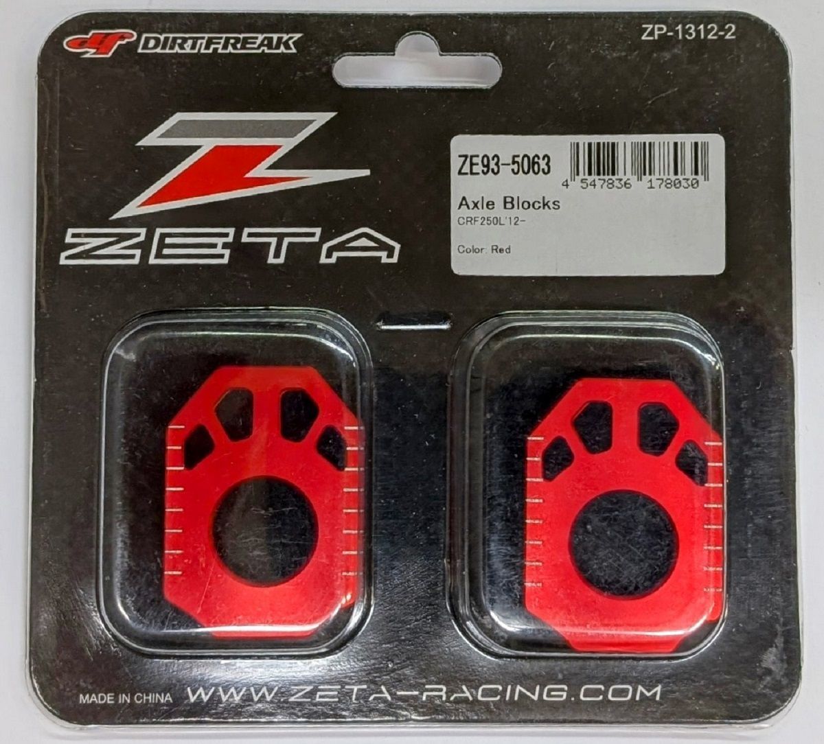 CRF300L Rear Axle Blocks by Zeta Racing
