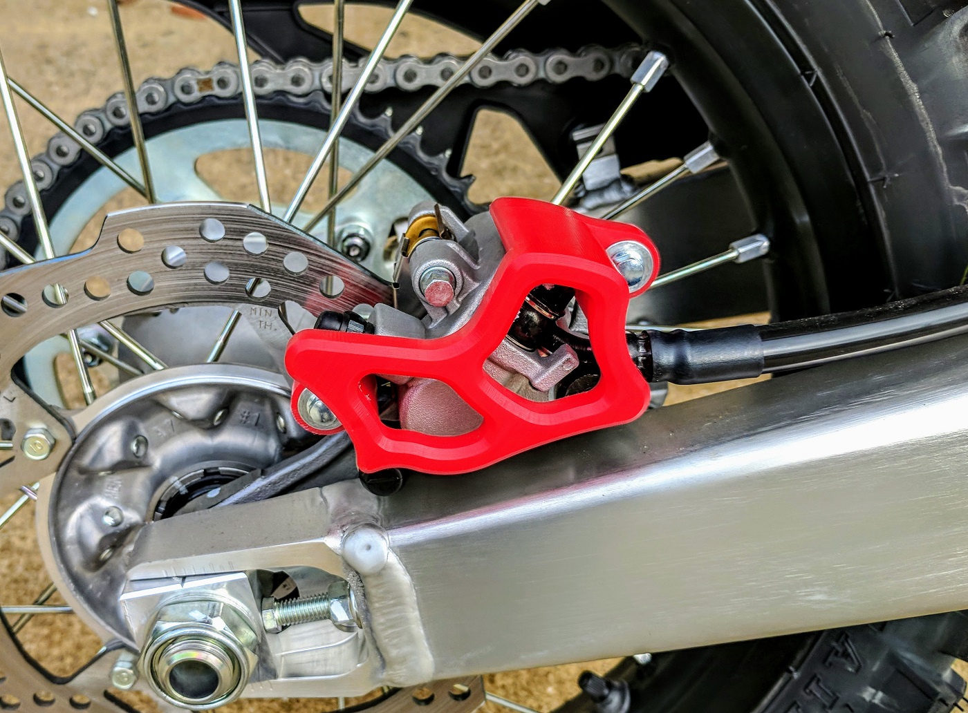 Tm Designworks Rear Rotor Guard CRF450L CRF450RL CRF450X Rear Brake Caliper Guard by TM Designworks