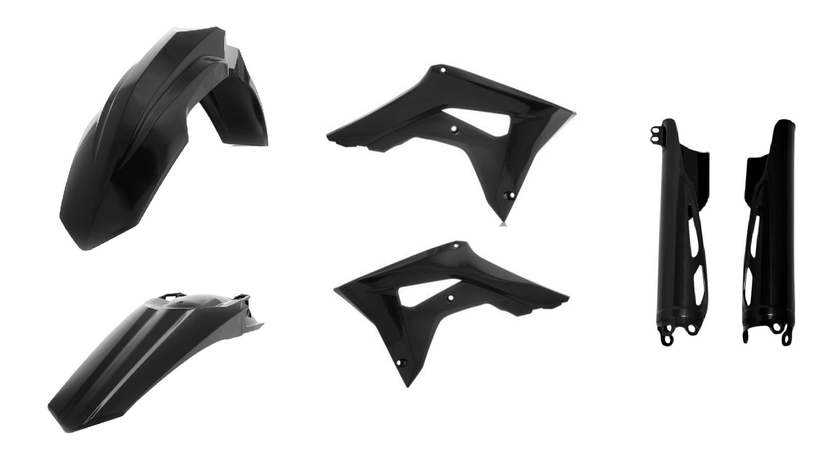 CRF450L 外装セット 2019 - 2024 HONDA CRF450L / RL - WINGS GRAPHICS KIT - BLACK