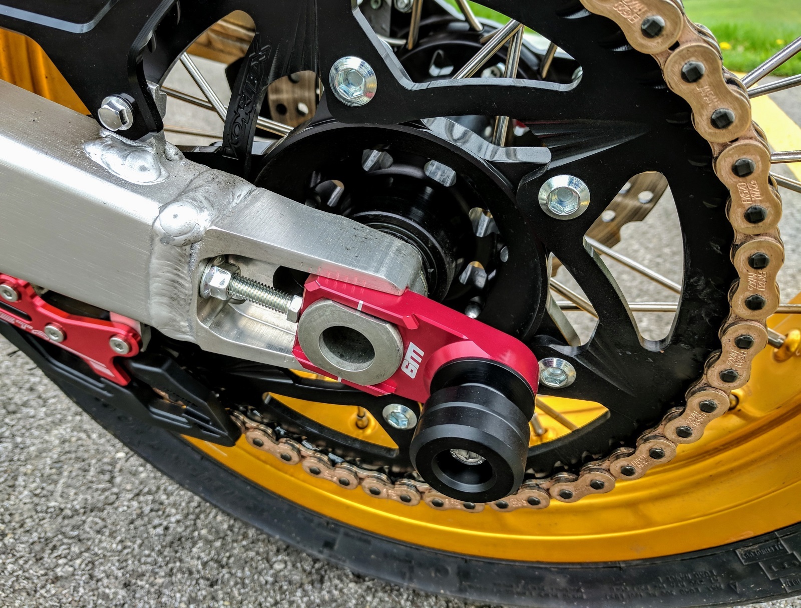 CRF450RL CRF450L Supermoto Axle Slider Set by Warp 9