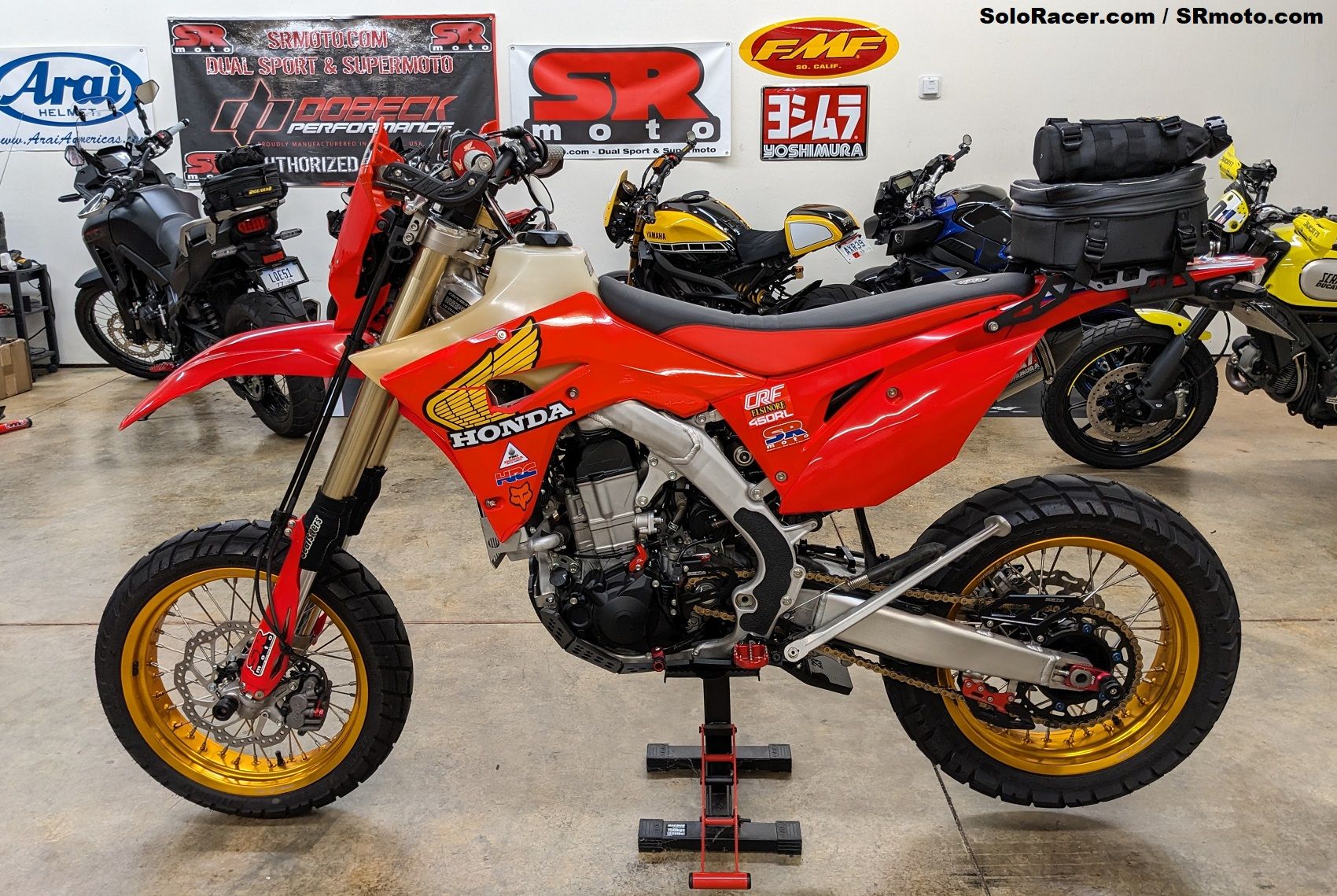 CRF450RL CRF450L Graphics Kit - Retro Team Honda Daytona