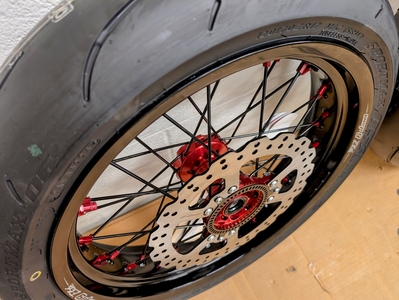 CRF450RL CRF450L Warp 9 Tubeless Supermoto Wheels With Tires