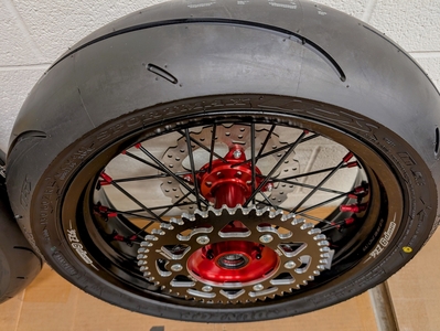 CRF450RL CRF450L Warp 9 Tubeless Supermoto Wheels With Tires