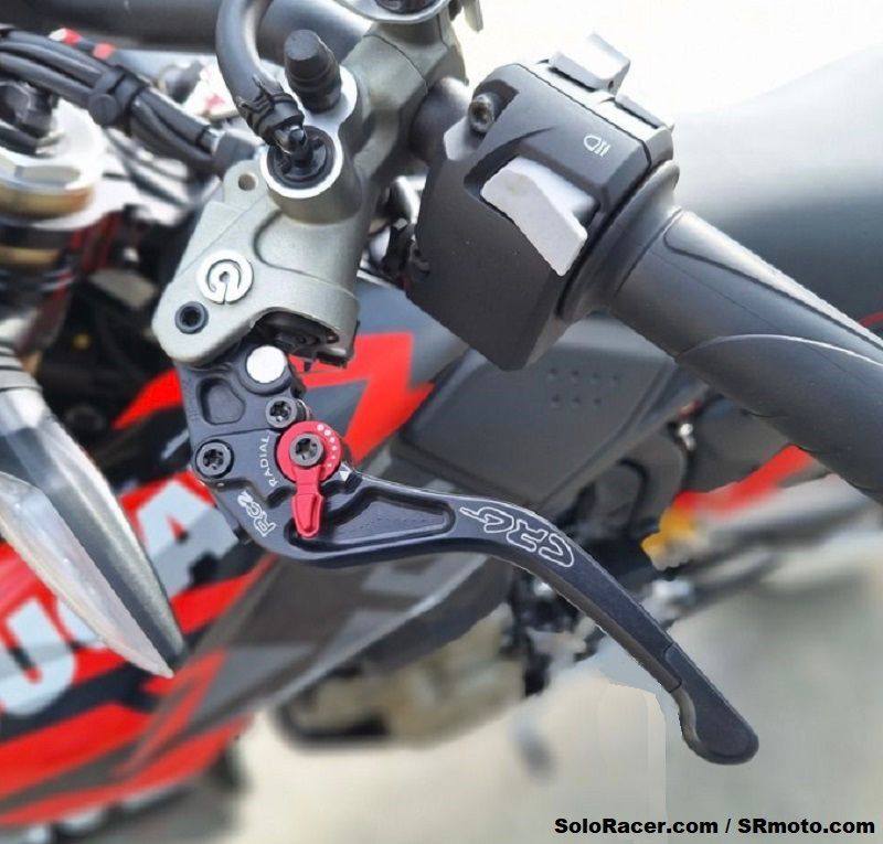 CRG RC2 Short 3 Finger Clutch / Brake Lever - Ducati Hypermotard 698