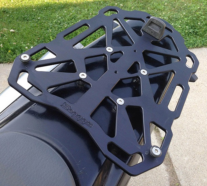 USED: DRZ400S DRZ400SM Scaggs Billet Adventure Cargo Rack USED: DRZ400S DRZ400SM Scaggs Billet Adventure Cargo Rack