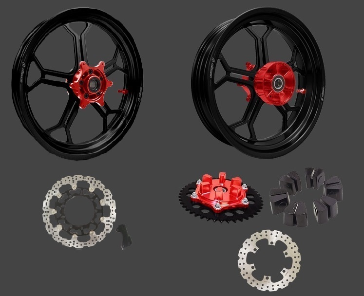 DRZ400S DRZ400SM Warp 9 Supermoto Forged Tubeless Wheels