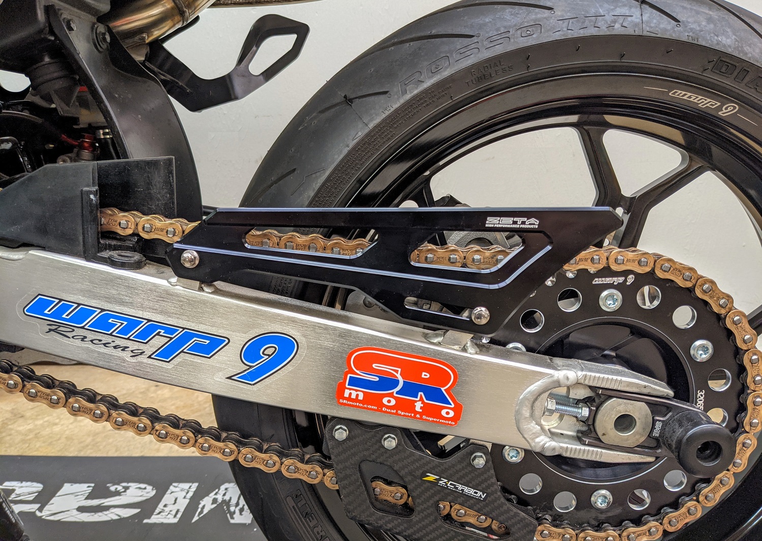 DRZ400S DRZ400SM Zeta Heel Guard / Chain Cover