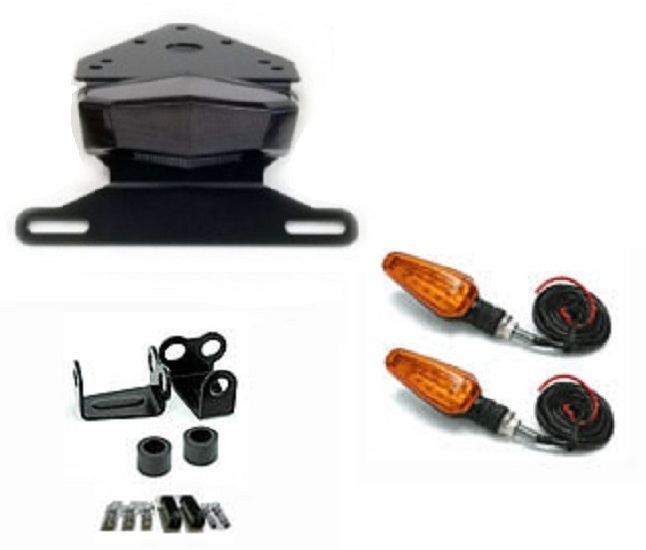 Suzuki DR-Z400 Integrated LED Taillight & Turn Signal – Smoke Lens – Sportbike Lites