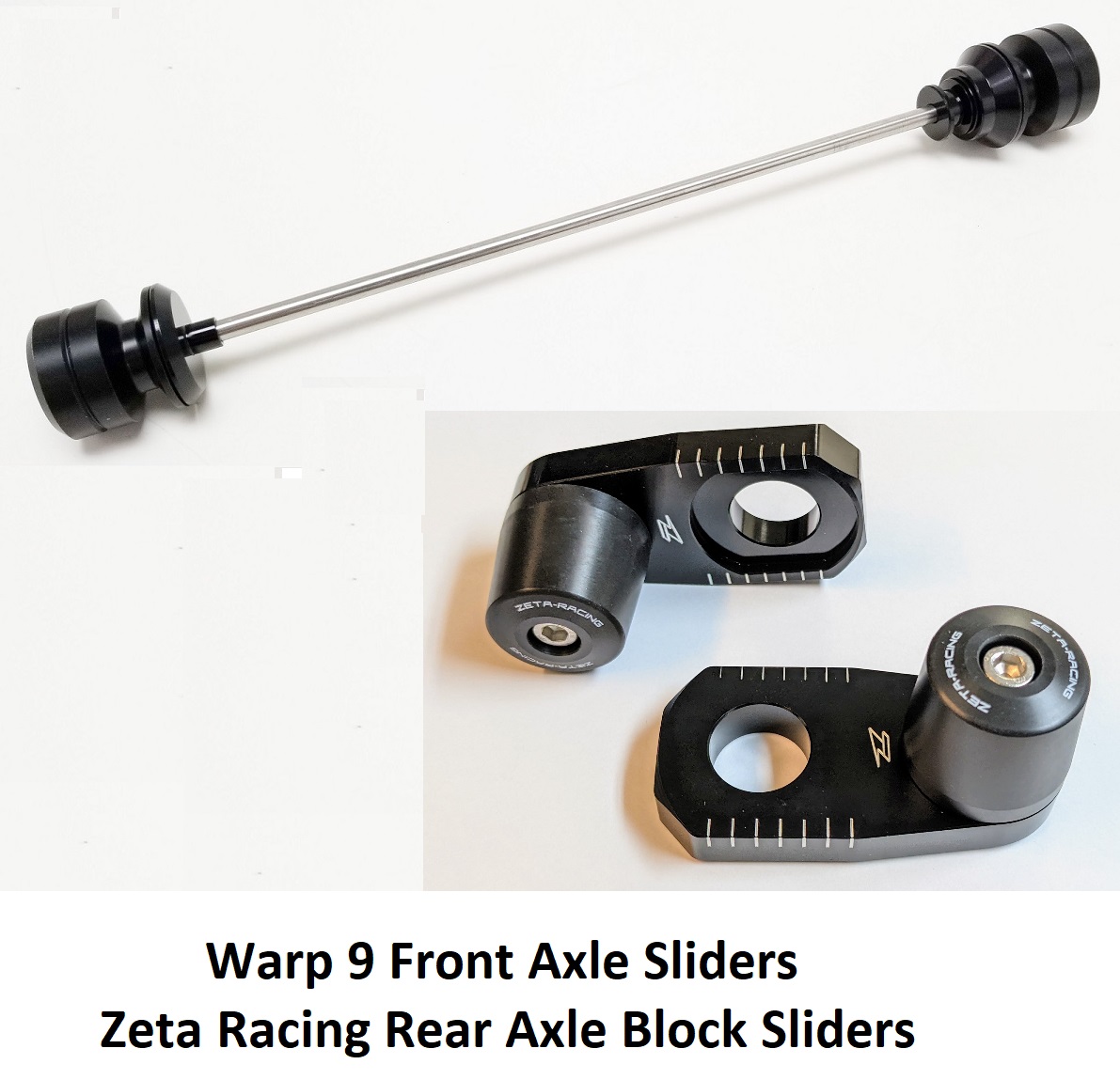 DRZ400SM DRZ400S Axle Slider Set Warp 9 / Zeta Racing