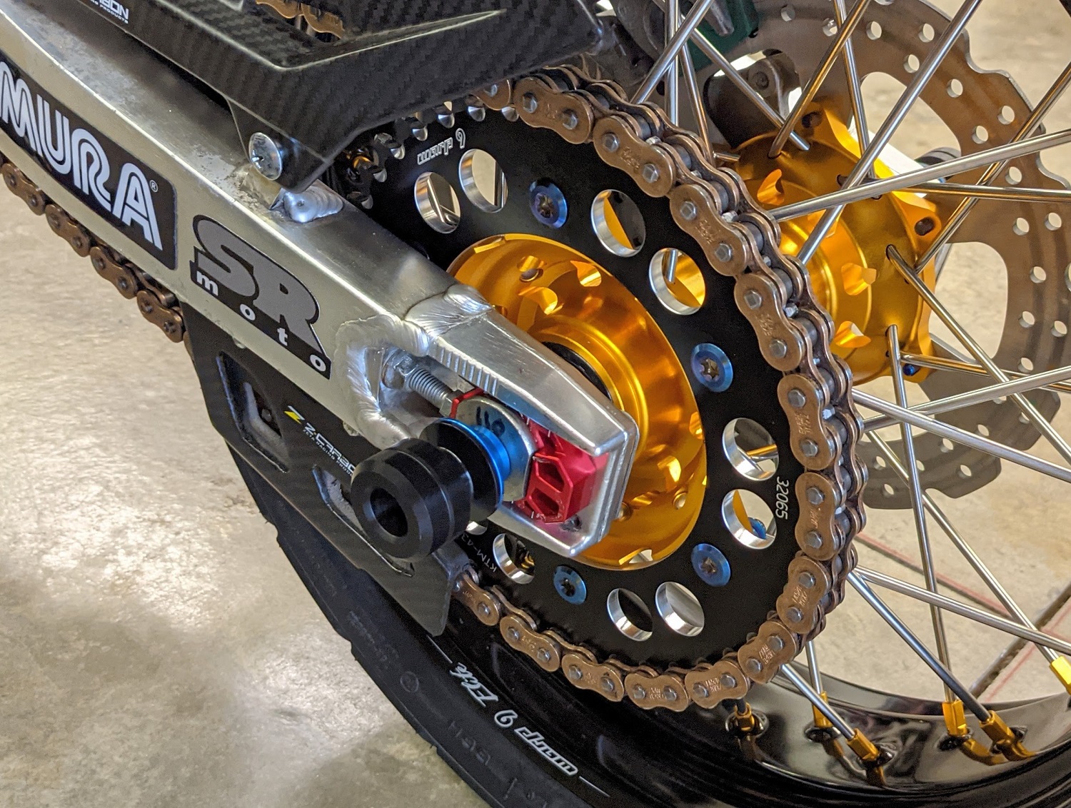 DRZ400SM DRZ400S Axle Sliders Set by Warp 9