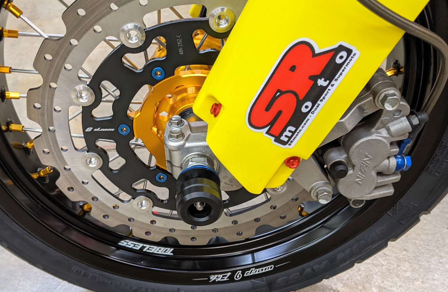 DRZ400SM DRZ400S Axle Sliders Set by Warp 9