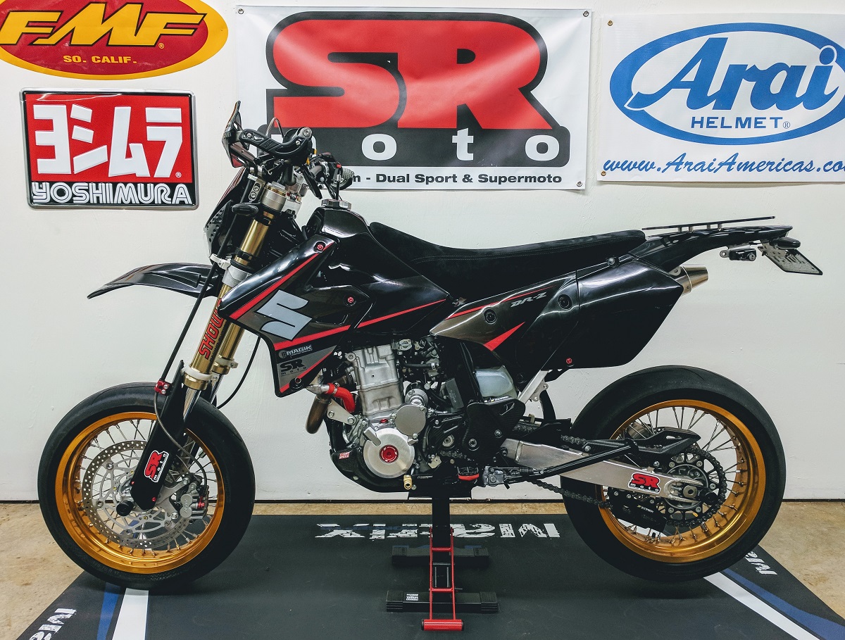 DRZ400SM DRZ400S Black / Gray / Red Graphics Kit