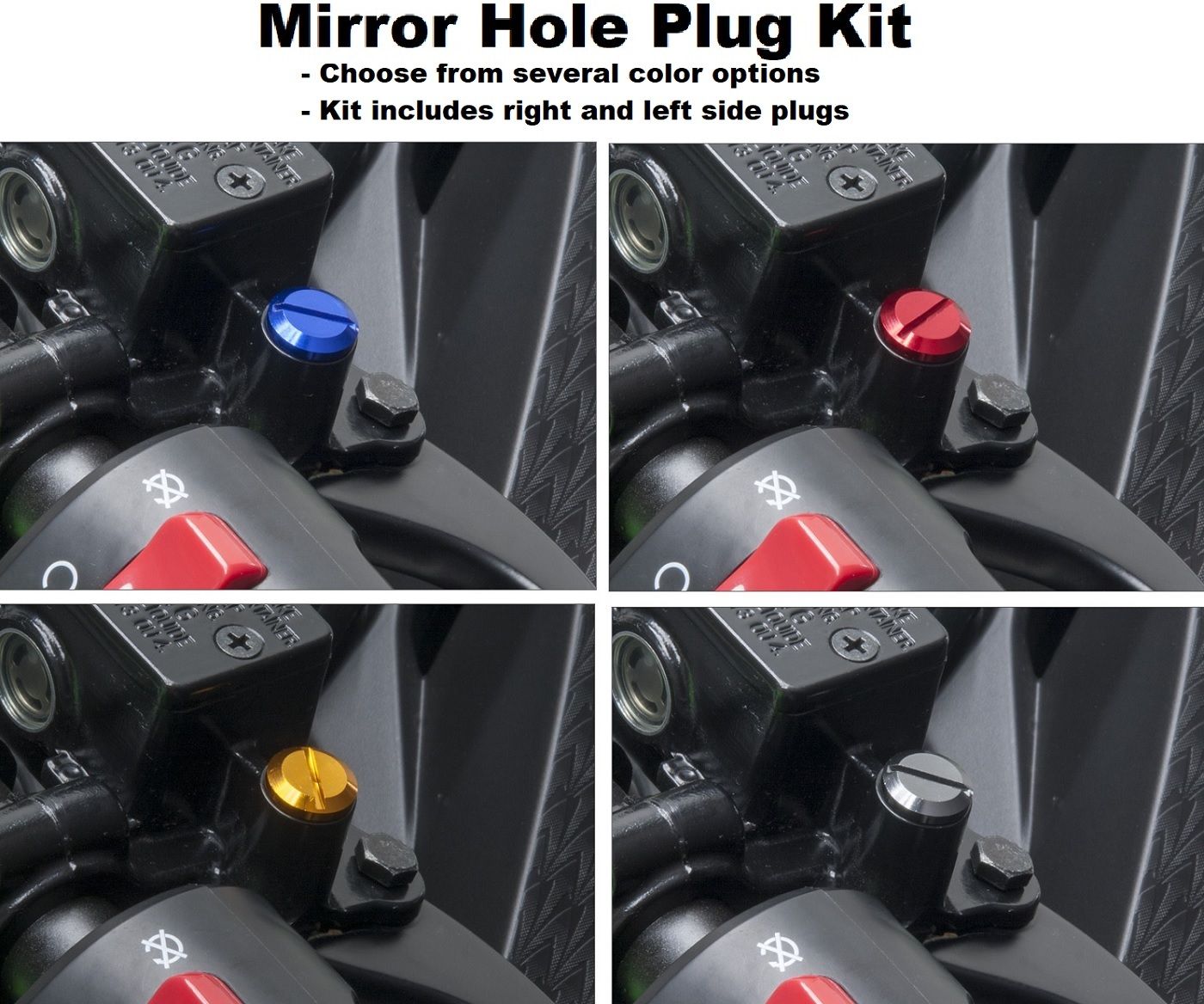 DRZ400SM DRZ400S Mirror Hole Plugs