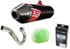 Yoshimura RS-2 Stainless / Carbon Exhaust Package - Suzuki DRZ400SM DRZ400S