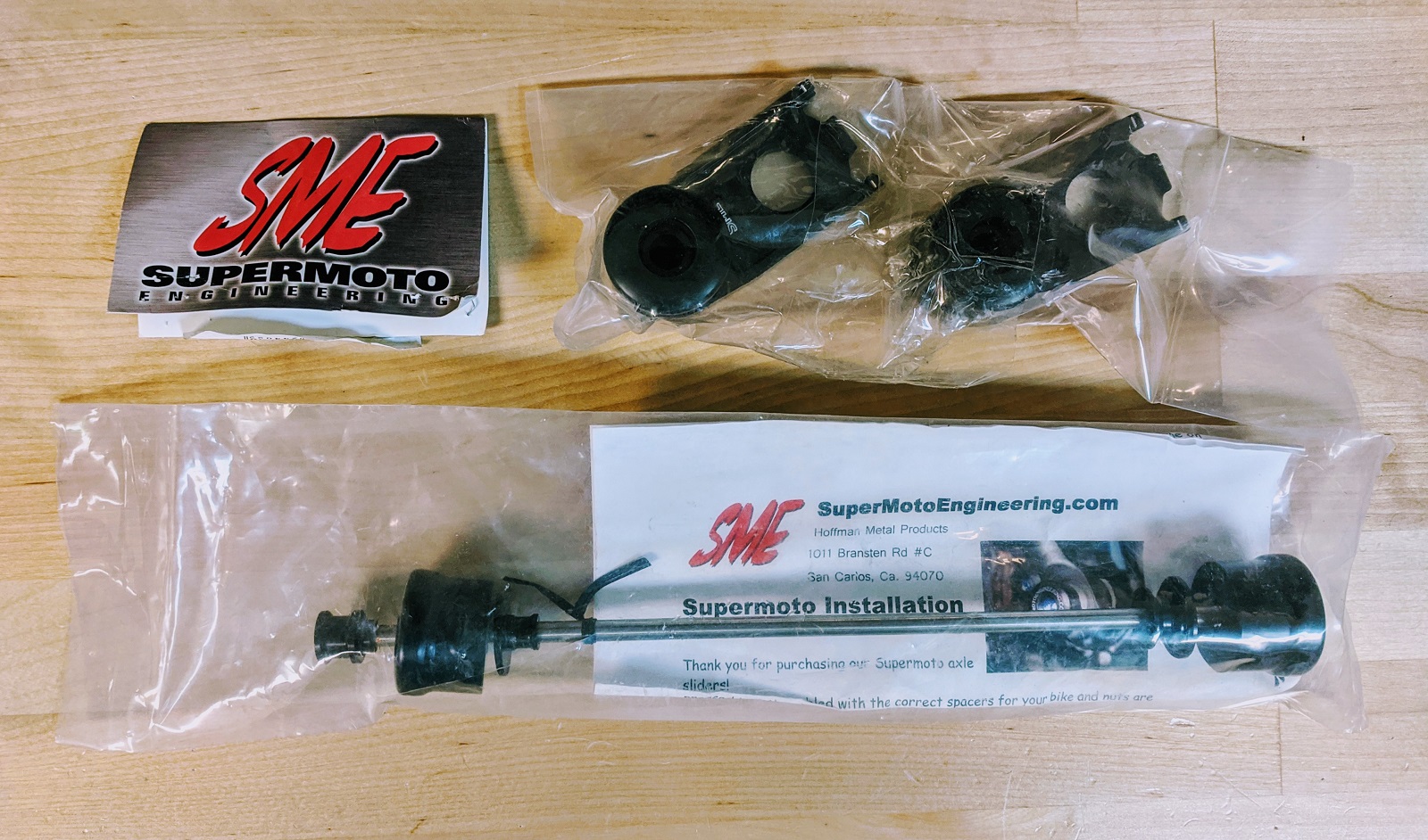 DRZ400SM Front and Rear Sliders by Supermoto Engineering