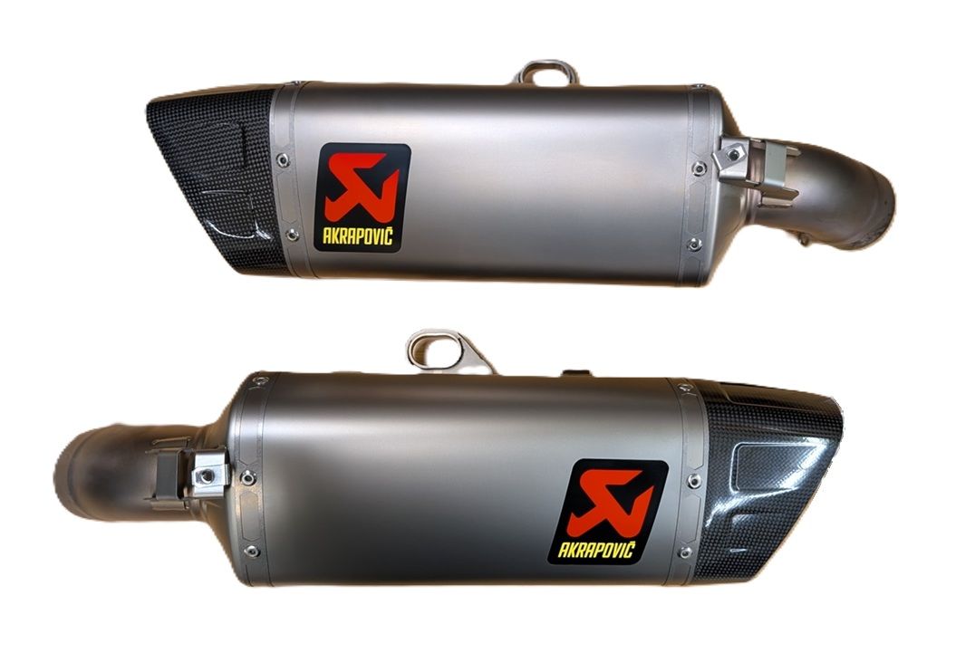 Akrapovic Titanium Slip-On Exhaust - Ducati Hypermotard 698
