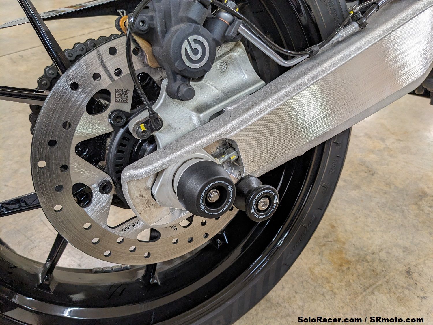 Ducati Hypermotard 698 Axle Sliders by Evotech Performance