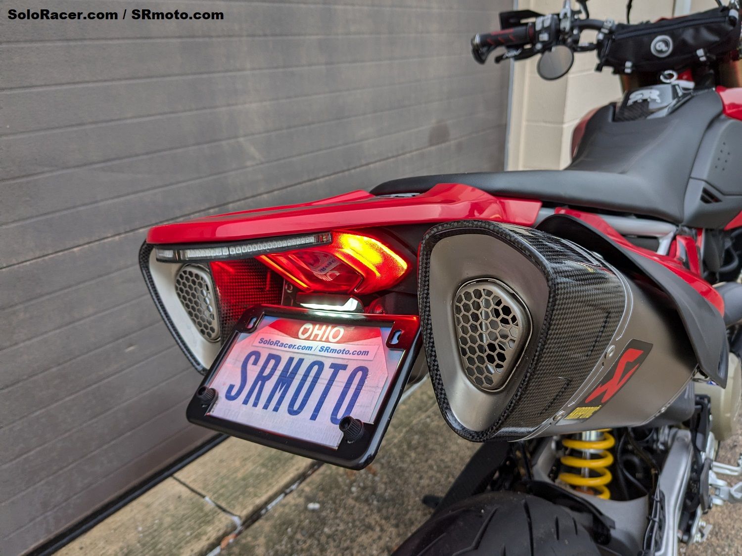 Ducati Hypermotard 698 Titanium Slip-On Exhaust by Akrapovic