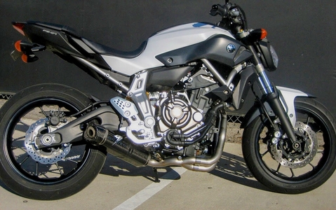 Graves Motorsports Carbon / Titanium Full Exhaust - Yamaha MT-07 