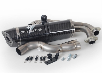 Graves Motorsports Carbon / Titanium Full Exhaust - Yamaha MT-07 