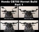 Honda CB750 Hornet - best aftermarket bar end mirrors and mounts from CRG and Rhino Moto