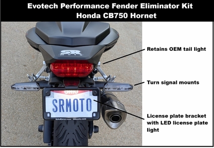 Honda CB750 Hornet - Evotech Tail Tidy / Fender Eliminator Install and Review