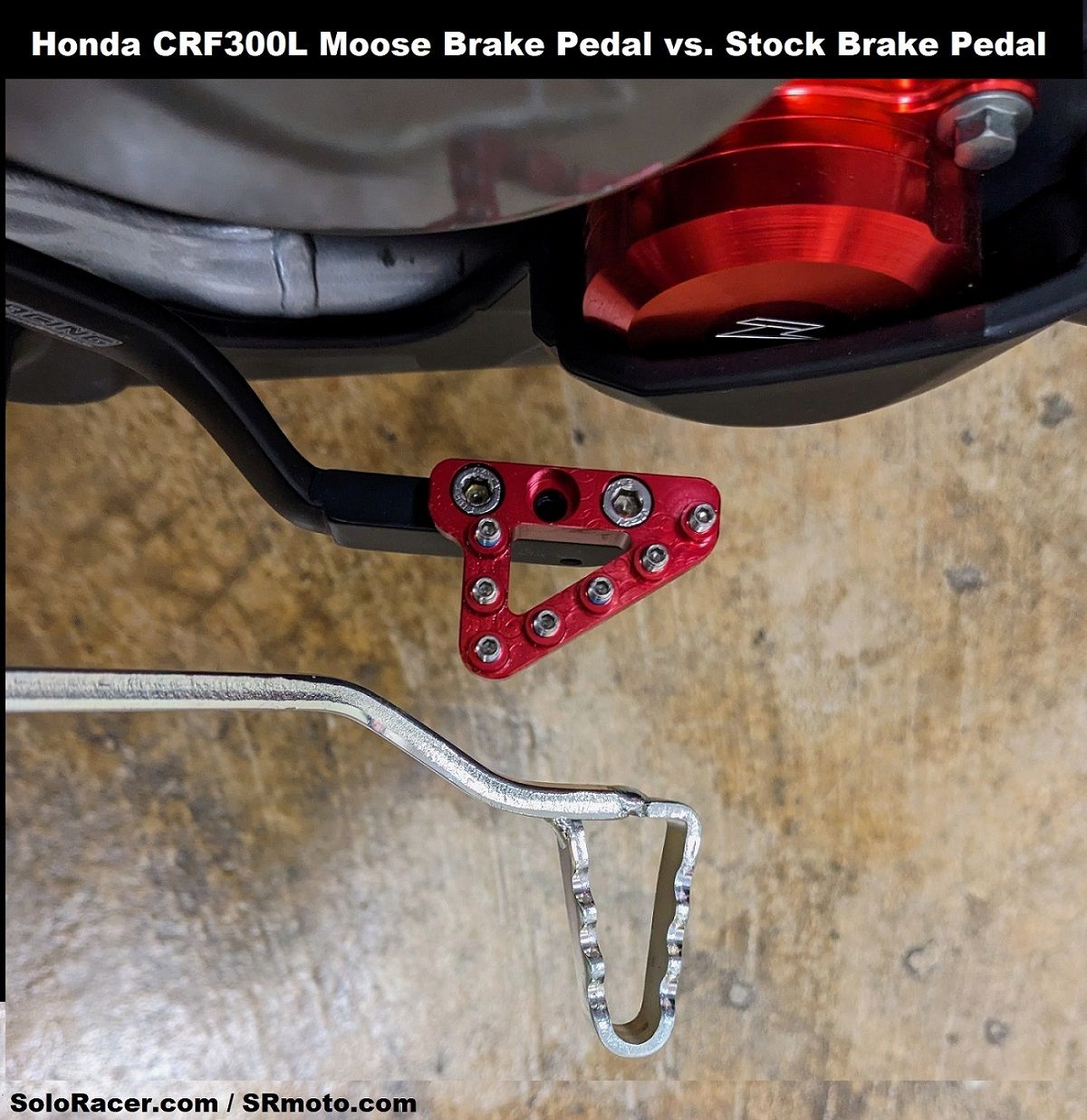 Honda CRF300L Foot Controls Package - footpegs, shift lever, brake 