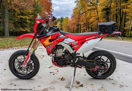 Honda CRF450RL Supermoto with Warp 9 Forged Supermoto Wheels