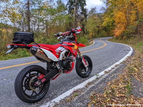 Honda CRF450RL Supermoto with Warp 9 Forged Supermoto Wheels