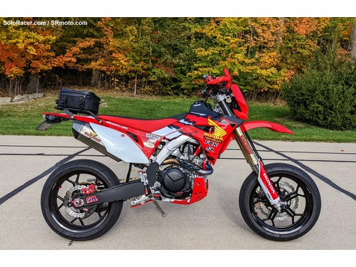 Honda CRF450RL Supermoto with Warp 9 Forged Supermoto Wheels