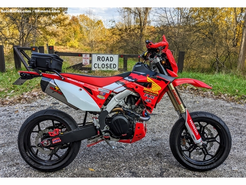 Honda CRF450RL Supermoto with Warp 9 Forged Supermoto Wheels
