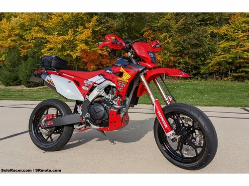 Honda CRF450RL Supermoto with Warp 9 Forged Supermoto Wheels