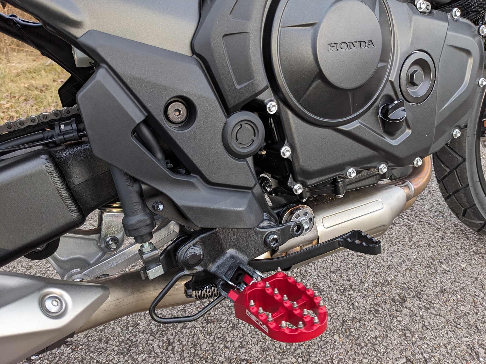 Honda Transalp XL750 Footpegs Zeta Aluminum Wide