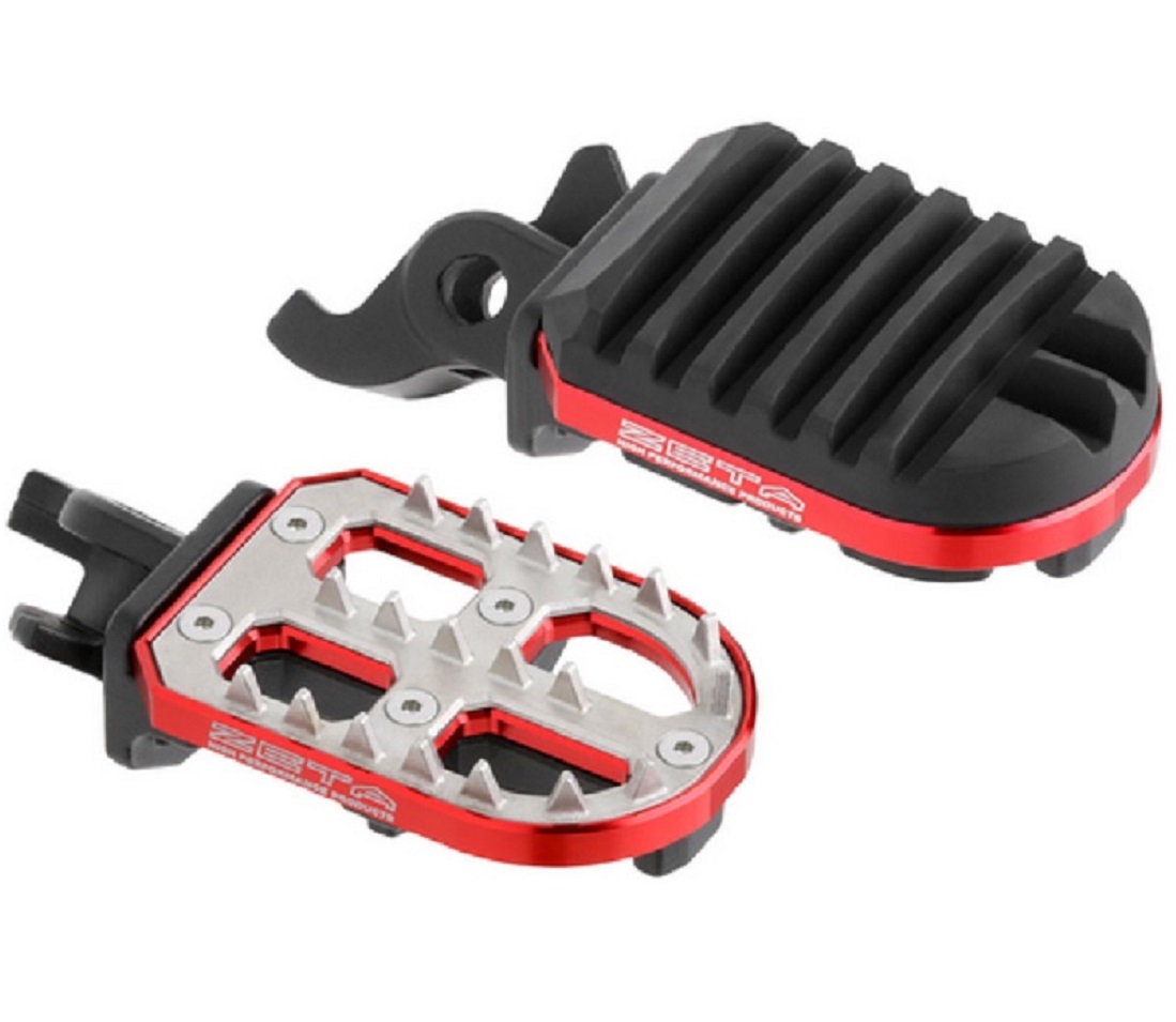Honda Transalp XL750 Footpegs - Zeta Adventure Wide
