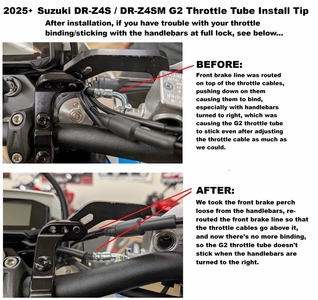 How to install grips on your Suzuki DRZ4S / DRZ4SM / DRZ400S / DRZ400SM